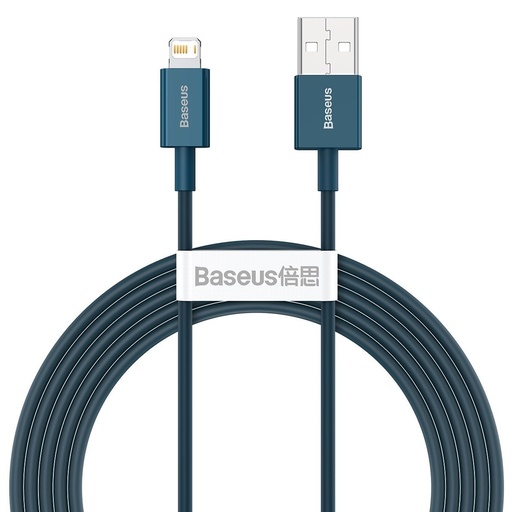 [026698] Baseus Superior Series kabel USB na iP 2.4A 2m (plavi) (paket od 5 komada)