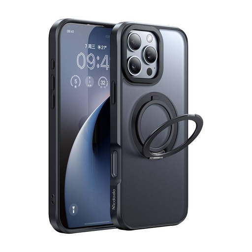 [072307] MCDODO PC-4933 Magsafe futrola za iPhone 16 Pro Max sa stajalicom (crna)