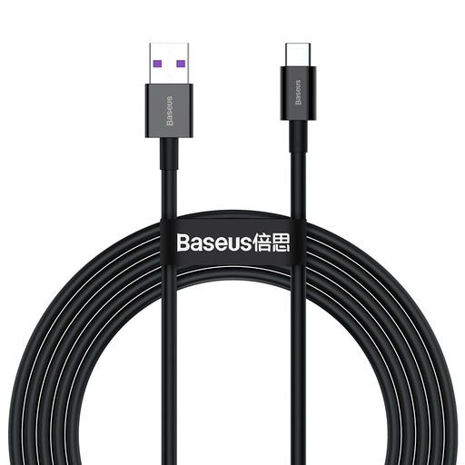 [026623] Baseus Superior Series kabel USB na USB-C, 66W, 2m (crni) (paket od 5 komada)