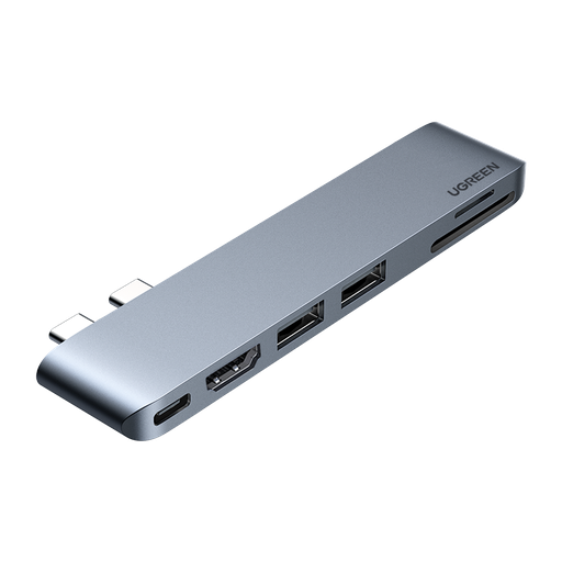 [027291] 6-u-1 adapter UGREEN CM380 USB-C Hub za MacBook Air / Pro (sivo)