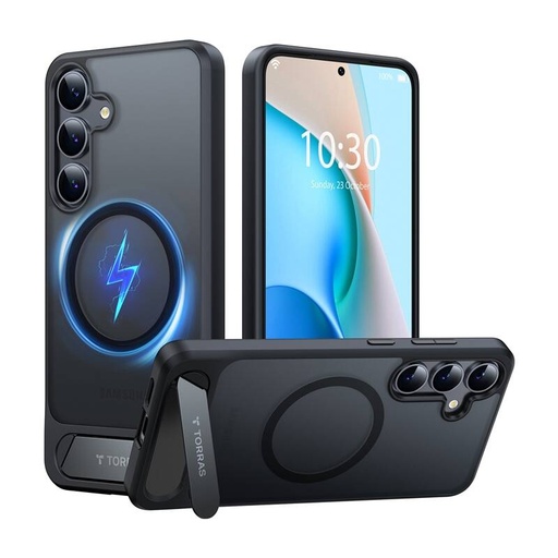 [073721] Torras pstand serija serije Telefon za Samsung S25 (crno)
