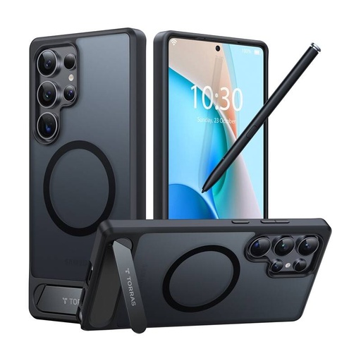 [073723] Torras serija PSTAND PSTAND za Samsung S25 Ultra (crna)