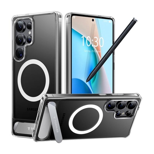 [073726] Torras pstand serija serije Telefon za Samsung S25 Ultra (prozirno)