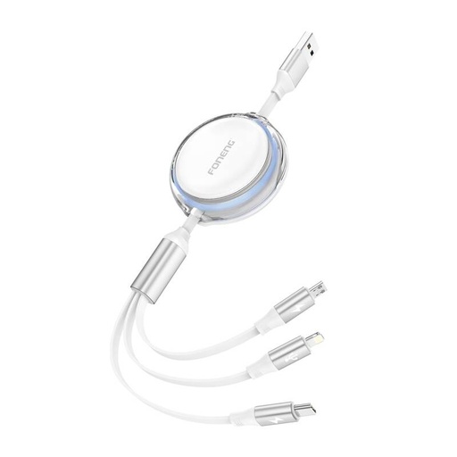 [072641] FONENG X113 3-u-1 kabel 1,1m bijela
