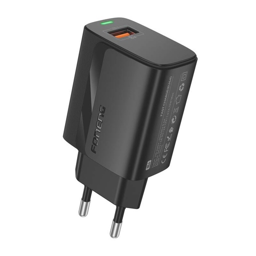 [072644] FONENG EU64 USB-A Charger Black