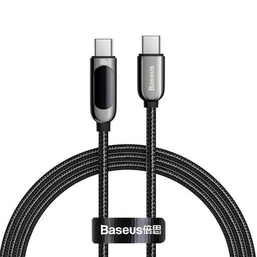 [027167] Baseus zaslonski kabel USB-C na Type-C 100W 1m (crni)