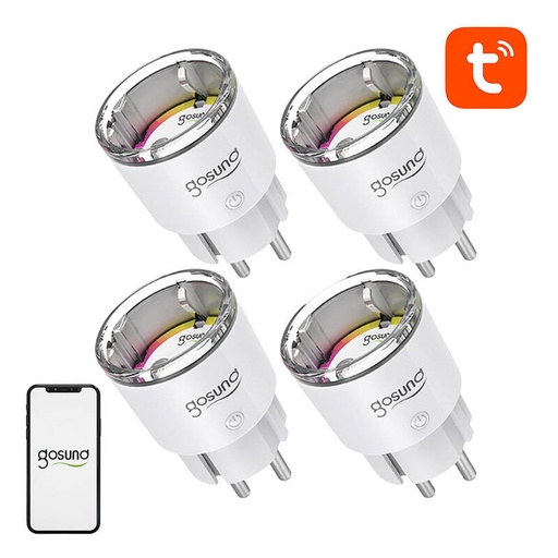 [073706] Gosund Ep2 Wifi Smart utičnica, 4 komada (četiri-pack) 10a tuya