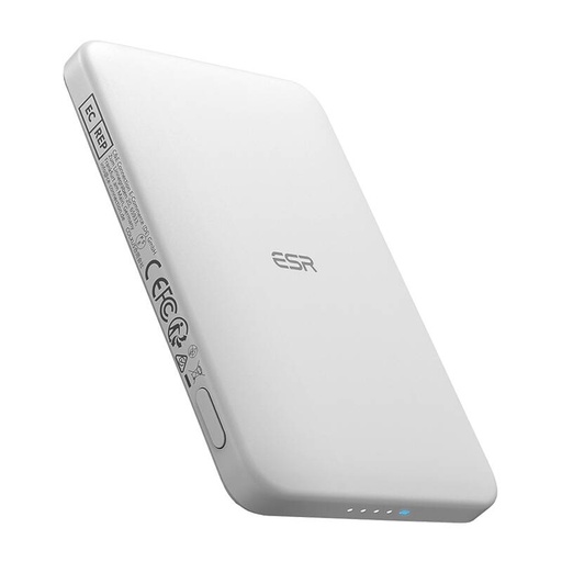 [070226] ESR Qi2 Magslim 5000 MAH Magnetska snaga (bijela)