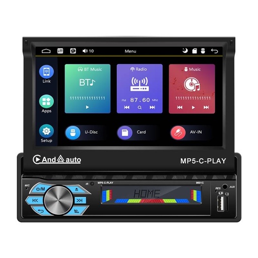 [075199] Monitor automobila 9.0 "Podofo A3012 CarPlay & Android Auto, Bluetooth, GPS, WiFi, USB