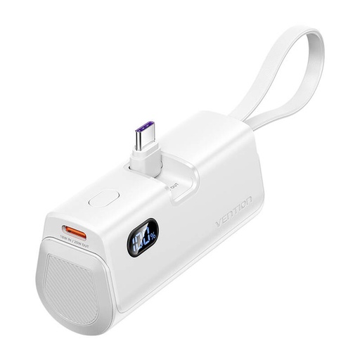 [074151] PowerBank Vence LED zaslon 4800mah 22.5W FHQW0 (bijelo)