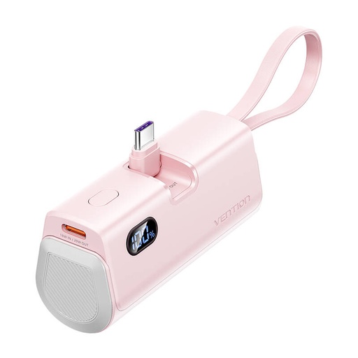 [074152] PowerBank Vence LED zaslon 4800mah 22.5W FHQP0 (ružičasta)