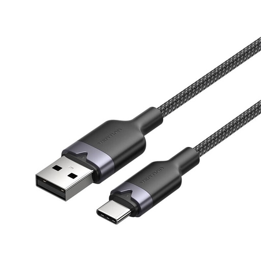 [074157] USB 2.0 A do USB-C 3A kabelska opcija ctnbf 1 m (crno)