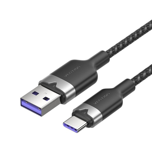 [074165] USB 2.0 A do USB-C 6A VENTION CTOBF 1M kabel (crni)