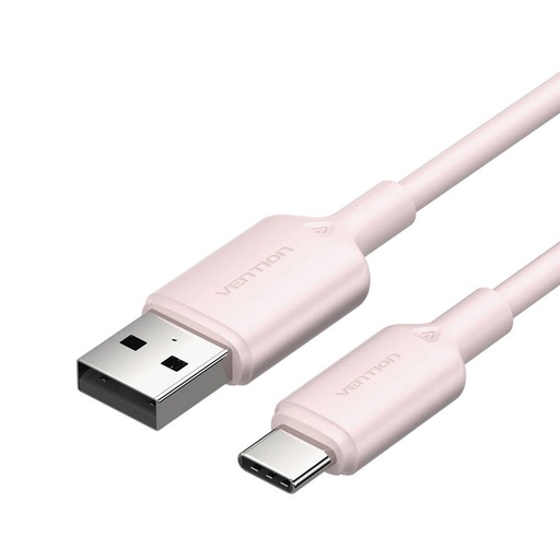 [074178] USB 2.0 A do USB-C 3A kabelska opntons ctqph 2m (ružičasta)