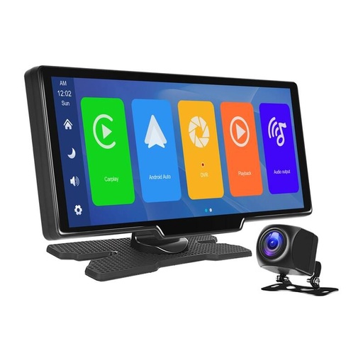 [075089] Monitor automobila 9.3 "Podofo A3073 CarPlay & Android Auto + prednja i stražnja kamera