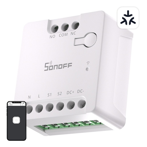 [074030] Sonoff Mini-D Smart WiFi Matter Switch (AC/DC 12-48V, suhi kontakt)