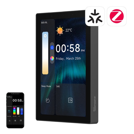 [074821] Sonoff Nspanel Pro 120 Smart upravljačka ploča WiFi/Bluetooth/Zigbee (crna)