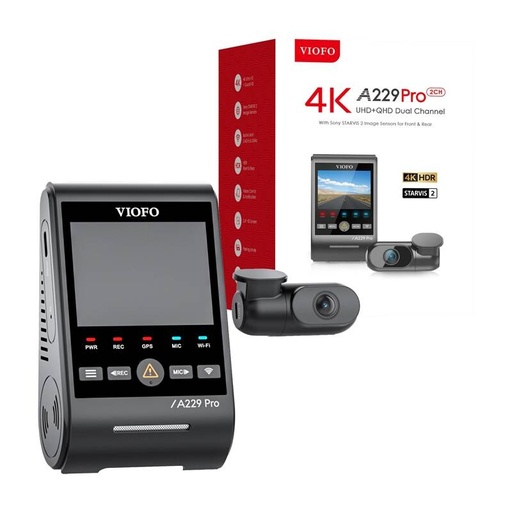 [074765] Viofo a229 pro 2ch 4k + 2k wifi, gps