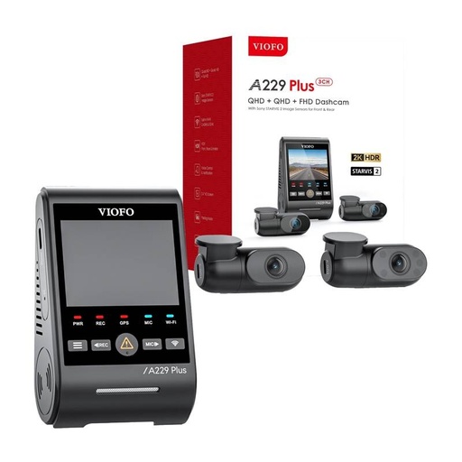 [074766] Viofo a229 plus 3ch 2k + 1080p wifi, gps