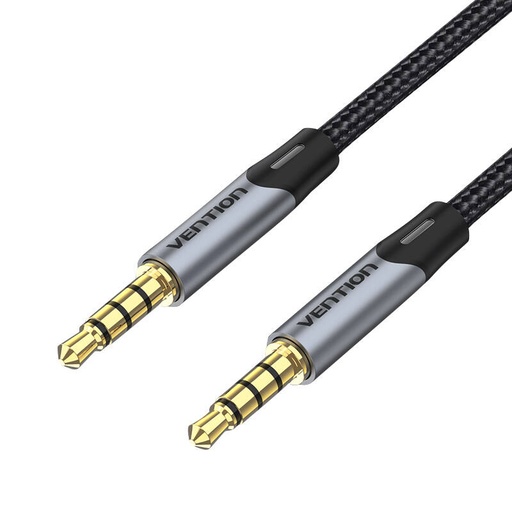 [056440-0] TRRS 3,5 mm muški na muški pomoćni kabel 1,5 m Vention BAQHG siva (Outlet)