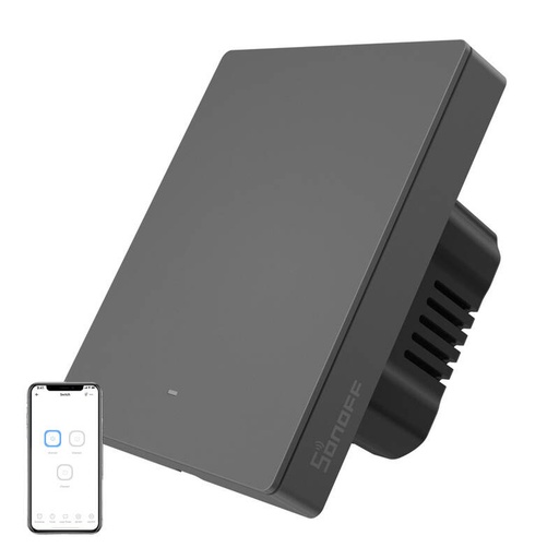 [073543] Smart WiFi zidni prekidač Sonoff M5-1C-80 (1-kanal, za okvir, grafit)