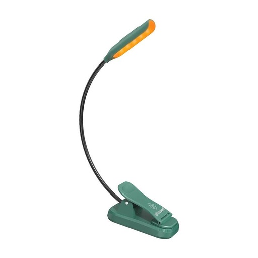 [074336] Bežična svjetiljka Glokent mini glcsntbl102g Clip-on knjiga svjetlo, USB-C zeleno
