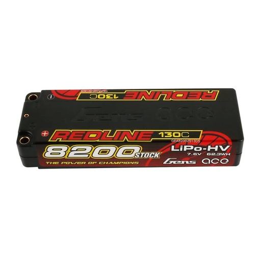 [028028] Gens Ace Redline 8200mAh 7.6V 130C 2S1P HardCase HV baterija