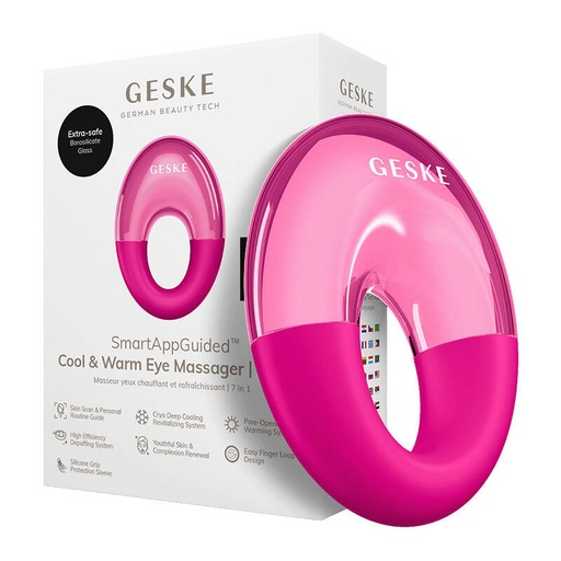 [062482] Geske Cool & Warm Eye Massager 7 u 1 (Magenta)