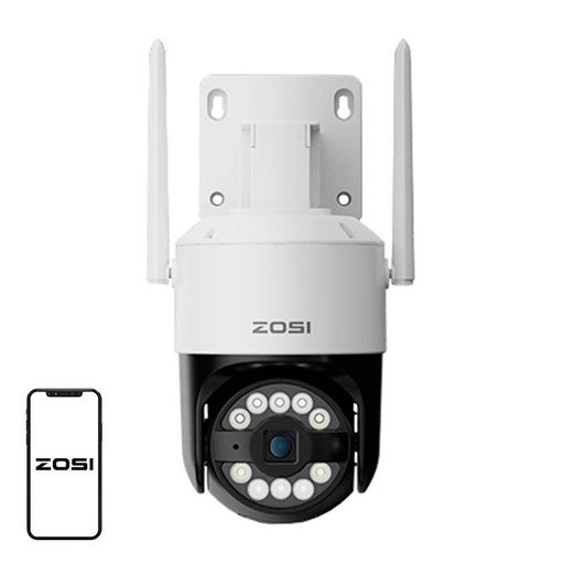 [074414] ZOSI C296 WiFI 8MP DUALNI PANING IP66 Vanjska kamera + 32 GB MICROSD kartica