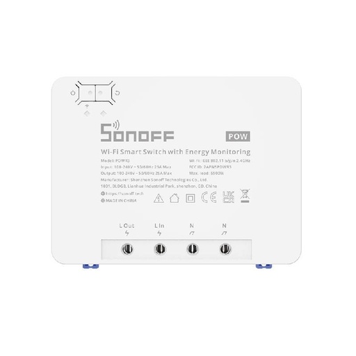 [028710] Pametni Wi-Fi prekidač s nadzorom energije Sonoff POWR3 (25A/5500W)