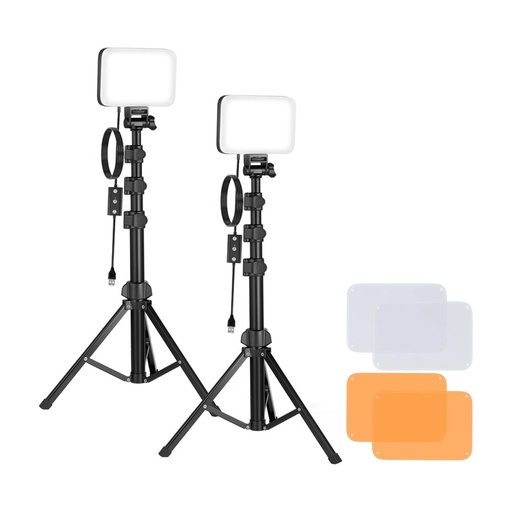 [078444] Neewer BP66 Studio set dvije LED svjetiljke + filtri + stativa