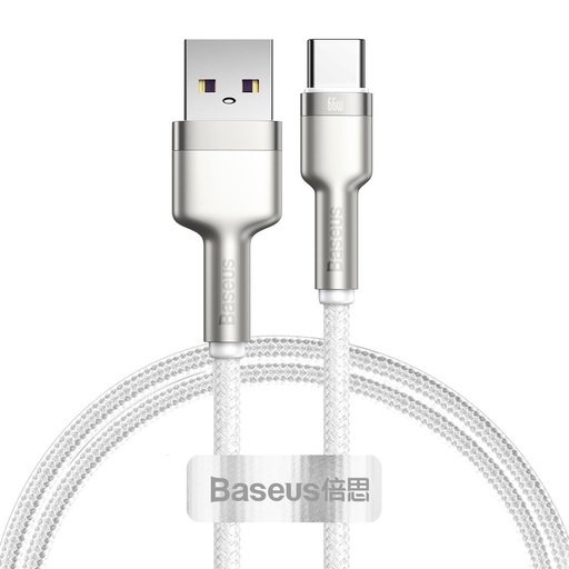 [028766] USB kabel za USB-C Baseus Cafule, 66W, 1m (bijeli) (paket od 5 komada)