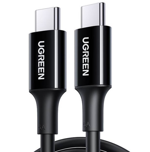 [029007] UGREEN US300 USB-C kabel na USB-C, 100W, 5A, 1m (crni)