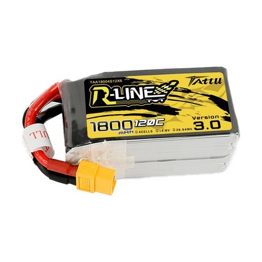 [030034] Baterija Tattu R-Line Verzija 3.0 1800mAh 14,8V 120C 4S1P XT60