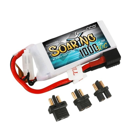 [029796] Baterija Gens Ace Soaring 1000mAh 7.4V 30C 2S1P EC3/XT60/T-utikač