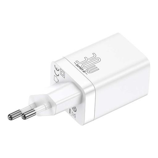 [029155] Baseus Super Si Pro Quick Charger USB + USB-C 30W (bijeli)