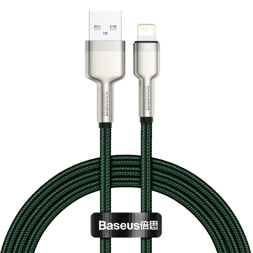 [029664] USB kabel za Lightning Baseus Cafule, 2.4A, 1m (zeleni)