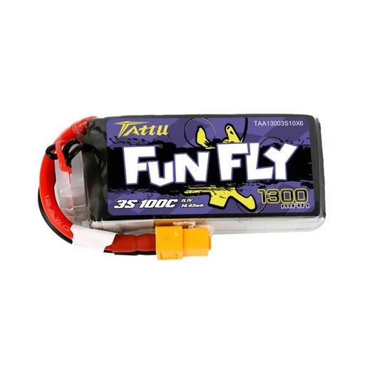 [030283] Baterija Tattu Funfly 1300mAh 11,1V 100C 3S1P