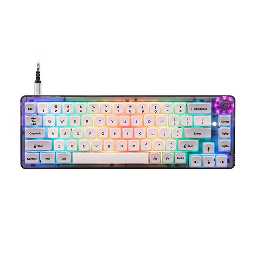 [030584] Mehanička gaming tipkovnica Motospeed CK69 RGB (bijela)