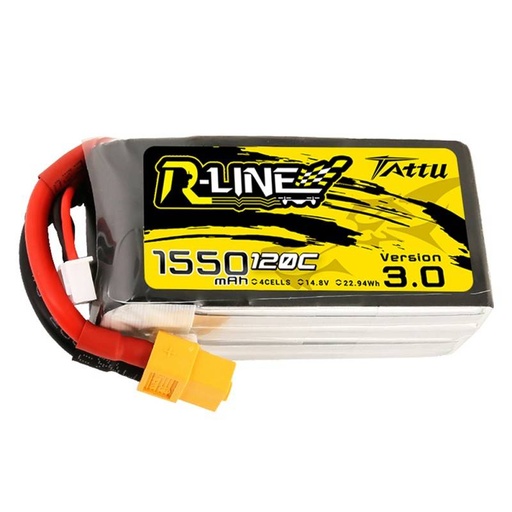 [031445] Baterija Tattu R-Line Verzija 3.0 1550mAh 14,8V 120C 4S1P XT60