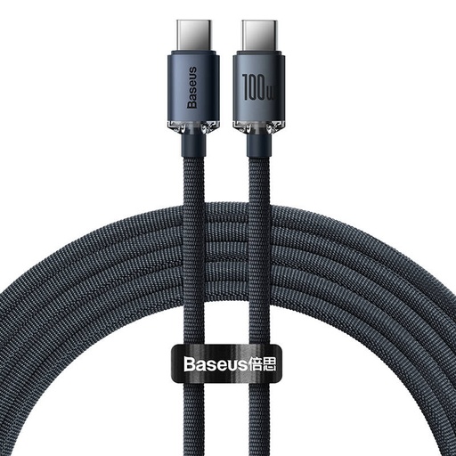 [030620] Baseus Crystal Shine kabel USB-C na USB-C, 100W, 1,2m (crni)