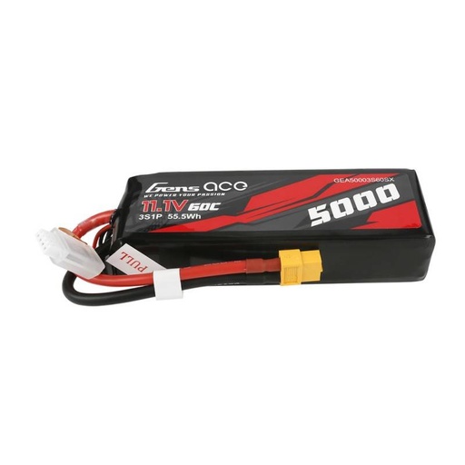 [031802] Baterija Gens Ace 5000mAh 11,1V 60C 3S1P Shorty XT60