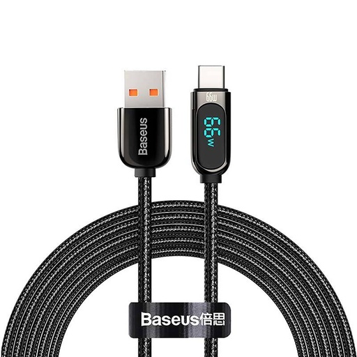 [031311] Baseus zaslonski kabel USB na Type-C, 66W, 2m (crni)