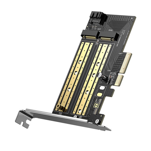 [032762] Adapter UGREEN PCIe 3.0 x4 na M.2 M-Key + M.2 B-Key