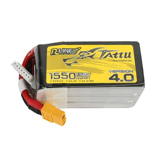 [033590] Baterija Tattu R-Line 4.0 1550mAh 22.2V 130C 6S1P XT60