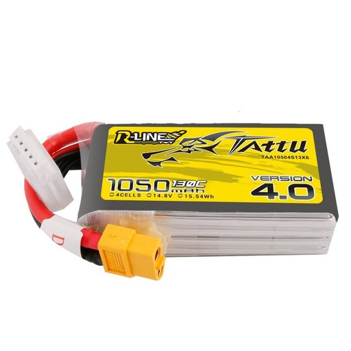 [033811] Baterija Tattu R-Line 4.0 1050mAh 14,8V 130C 4S1P XT60