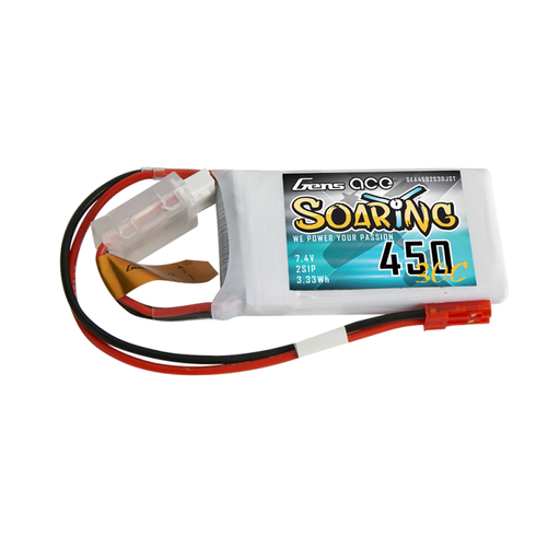 [033810] Baterija Gens Ace Soaring 450mAh 7,4V 30C 2S1P JST-SYP