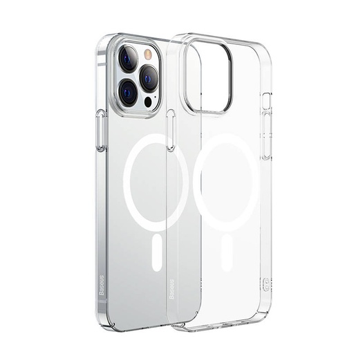 [031778] Baseus Crystal Magnetic Case za iPhone 13 Pro (prozirna) + kaljeno staklo