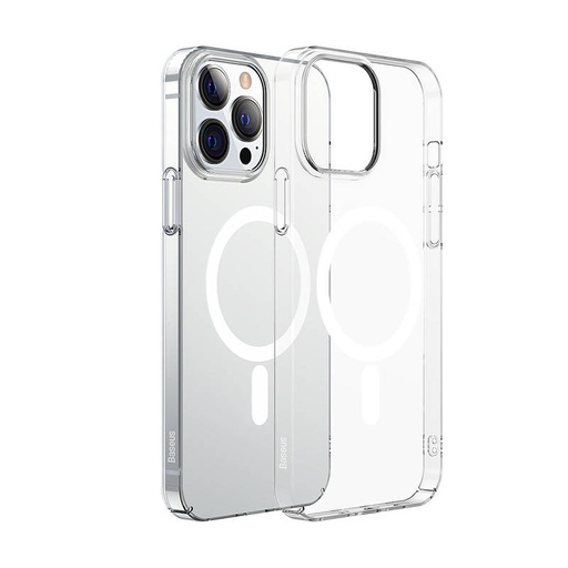 [031779] Baseus Crystal Magnetic Case za iPhone 13 Pro Max (prozirna) + kaljeno staklo