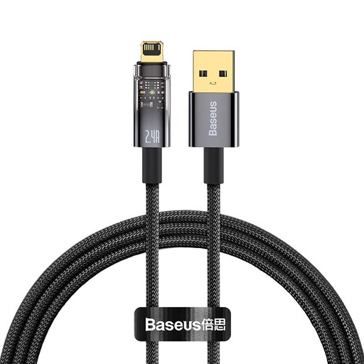 [033074] Baseus Explorer USB na Lightning kabel, 2.4A, 1m (crni)